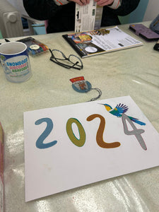 2025 New Year Poster drawing Workshop Friday 3rd Jan 2 - 3pm