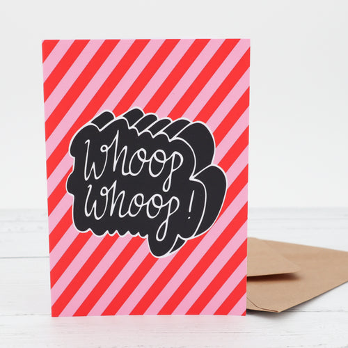 Whoop whoop greetings card