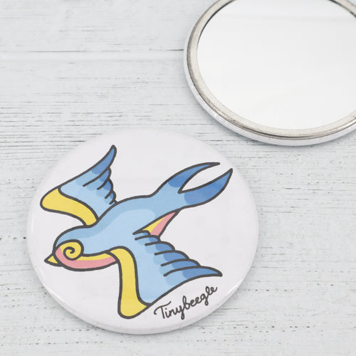 Swallow pocket mirror